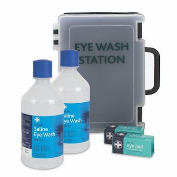 Eyewash Station with Contents
