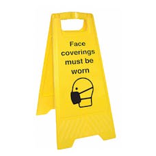 Please Wear A Face Covering - Double Sided Floor Sign