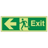 Glow In The Dark Fire Exit Signs