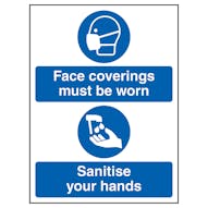 Face Coverings - Sanitise Hands