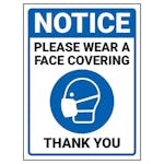 Notice - Please Wear A Face Covering