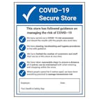 COVID-19 Secure Store 2021