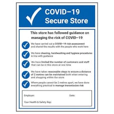 COVID-19 Secure Store 2021
