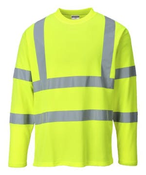 Custom Portwest Hi-Vis Long Sleeved T-Shirt