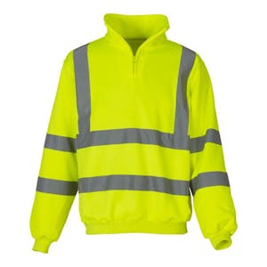 Custom Yoko 1/4 Zip Hi-Vis Sweatshirt