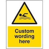 Custom Swimming Sign