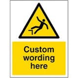 Custom Dangerous Drop Sign