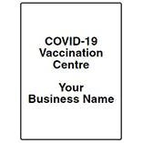 COVID-19 Vaccination Centre Portrait - Your Business Name