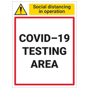 COVID-19 Testing Area