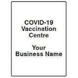 COVID-19 Vaccination Centre Portrait - Your Business Name