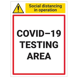 COVID-19 Testing Area - Portrait