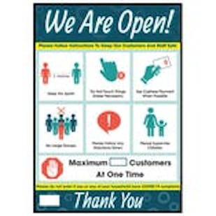 We Are Open Signs & Posters