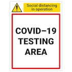 COVID-Secure Vaccine & Testing Centre Signs