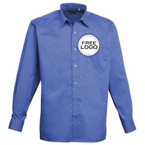 5 Premier Long Sleeve Shirts For £99 - Includes Free Embroidered Logo!