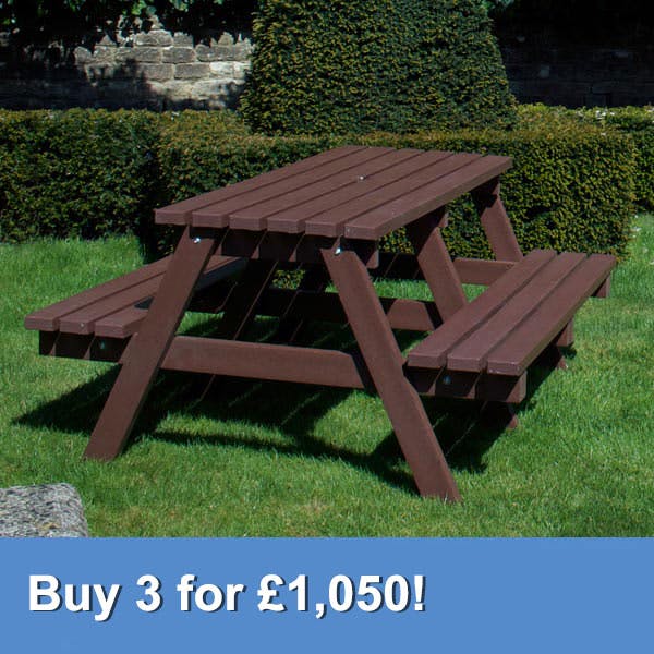 Standard Picnic Table Made From Recycled Plastic