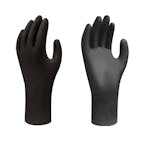 Showa 6112PF Black Biodegradable Nitrile Gloves
