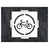 Cycling Icon Stencil