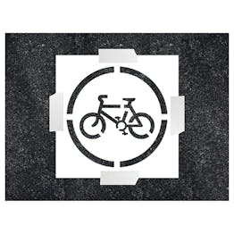 Cycling Icon Stencil