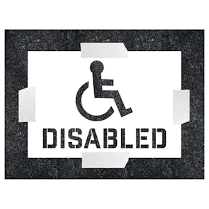 Disabed With Icon Stencil