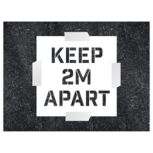 Keep 2m Apart Stencil
