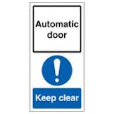 Automatic Door Signs