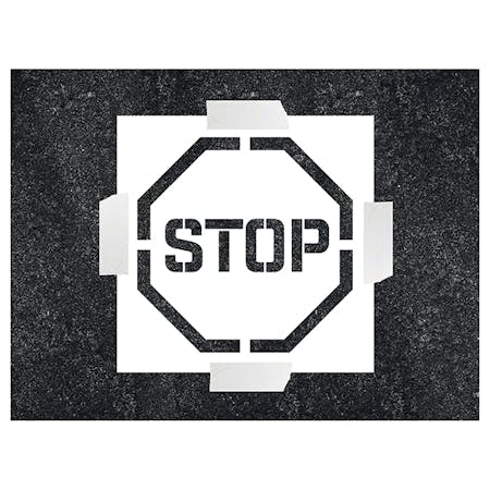 stop stencil