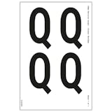 White Self Adhesive Q Labels