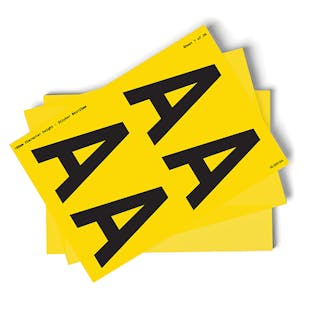 Yellow A-Z Letter Packs - 108mm Character Height
