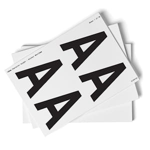White A-Z Letter Packs - 108mm Character Height