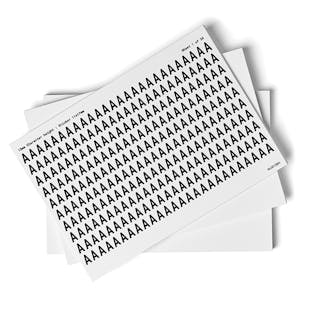 White A-Z Letter Packs - 13mm Character Height