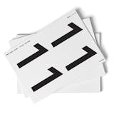 White 0-9 Number Packs - 108mm Character Height