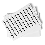 White 0-9 Number Packs - 36mm Character Height