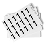 White 0-9 Number Packs - 54mm Character Height