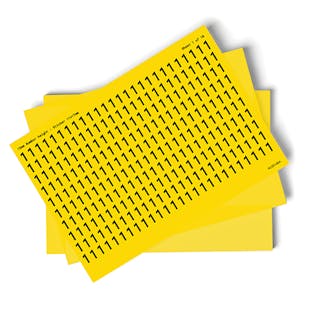 Yellow 0-9 Number Packs - 13mm Character Height