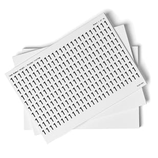 White 0-9 Number Packs - 13mm Character Height