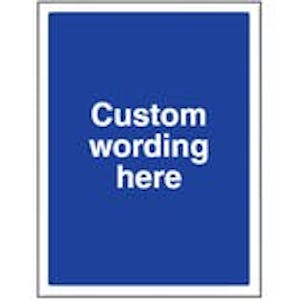 Custom Aluminium Composite Blank Blue Sign