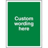 Custom Aluminium Composite Blank Green Sign