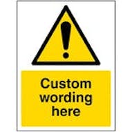 Custom Aluminium Composite Warning Signs