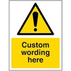 Custom Aluminium Composite Warning Signs