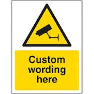 Custom Aluminium Composite CCTV Signs