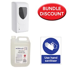 PBH Medical Alcohol Sanitiser Bundle With Automatic Dispenser