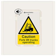 Fork Lift Trucks Operating - Talking Safety Sign