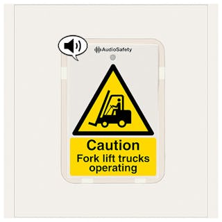 Fork Lift Trucks Operating - Talking Safety Sign