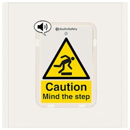Caution - Mind The Step - Talking Safety Sign