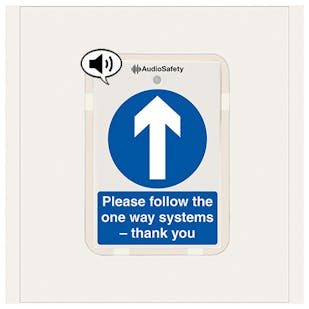 One Way System - Talking Safety Sign