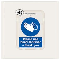Use Hand Sanitiser - Talking Safety Sign