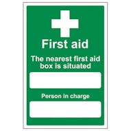 Eco-Friendly The Nearest First Aid Box Is Situated - Portrait