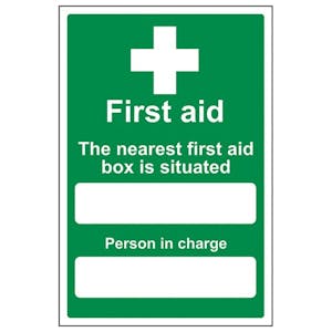 Eco-Friendly The Nearest First Aid Box Is Situated - Portrait
