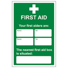 Your First Aiders Are - Your Nearest First Aid Box