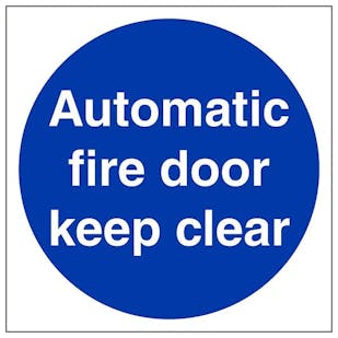 Eco-Friendly Automatic Fire Door Keep Clear